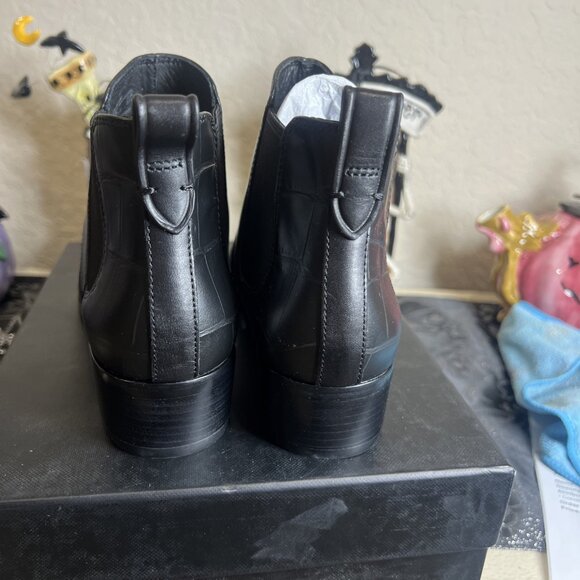 Coach Women's Suffolk Patchwork Pointed Toe Leather Ankle Boots 7.5M NEW IN BOX - Picture 6 of 14